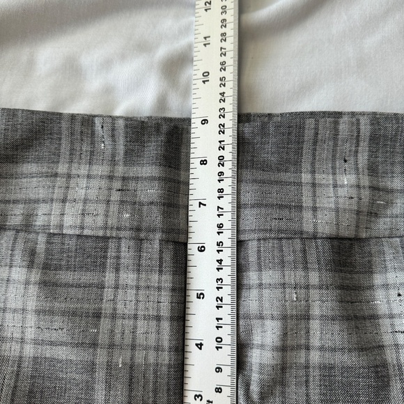 Lisette L Montreal Women's Pull-On Plaid Dress Pants Gray Size 4 Preppy Ankle - Picture 10 of 13